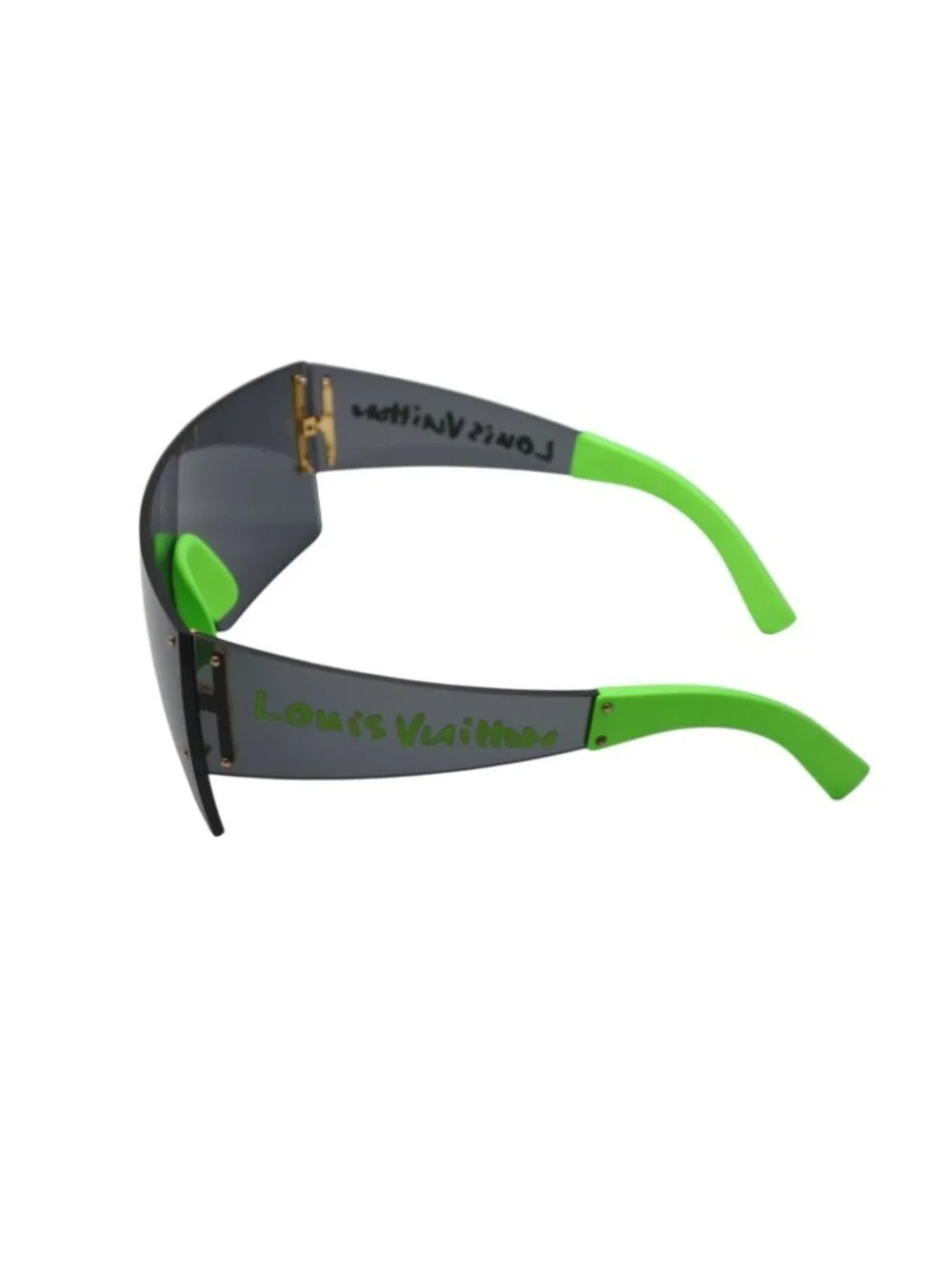 Louis Vuitton LV Graffiti Mask Sunglasses Black Green Stephen Sprouse Eyewear